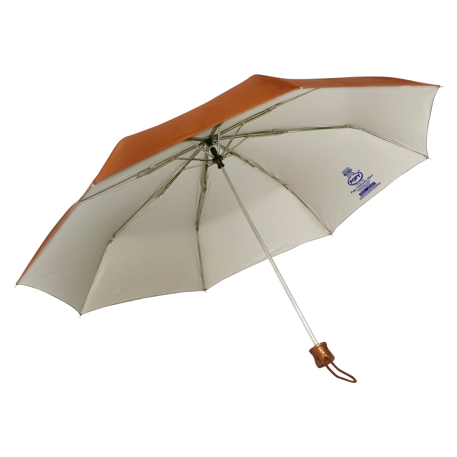 BUSH SILVER 3 FOLD SOLID COLOUR UMBRELLA